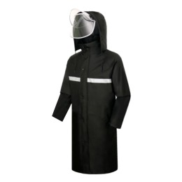 SKRT006 設計過膝加長雨褸 夾棉 大帽簷 製造黑色防爆雨衣  雨衣製衣廠  工程雨衣 SKRT006 設計過膝加長雨褸 夾棉 大帽簷 製造黑色防爆雨衣  雨衣製衣廠  工程雨衣